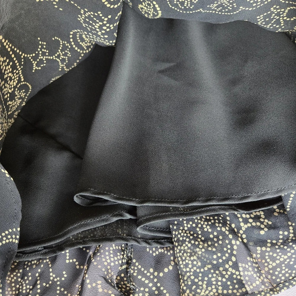 Yves Cossette Depeche Mode Silk Paisley‎ Women's 12 Vtg Y2K 90s Whimsigoth Fairy - Picture 13 of 15